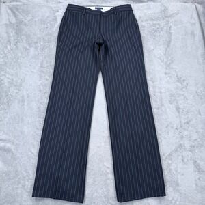 J. Crew Factory Navy Pinstripe Boot Cut Pants
